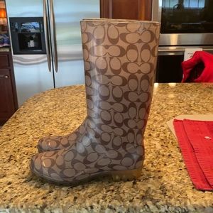 Coach waterproof boots